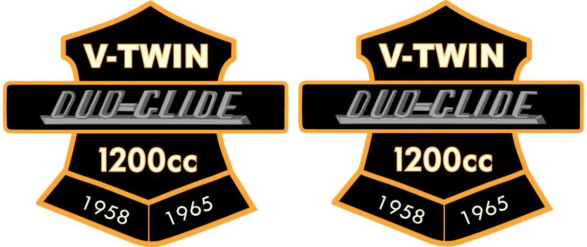 1958-1965 Style Duo Glide Patches - V-Twin Mfg. 1