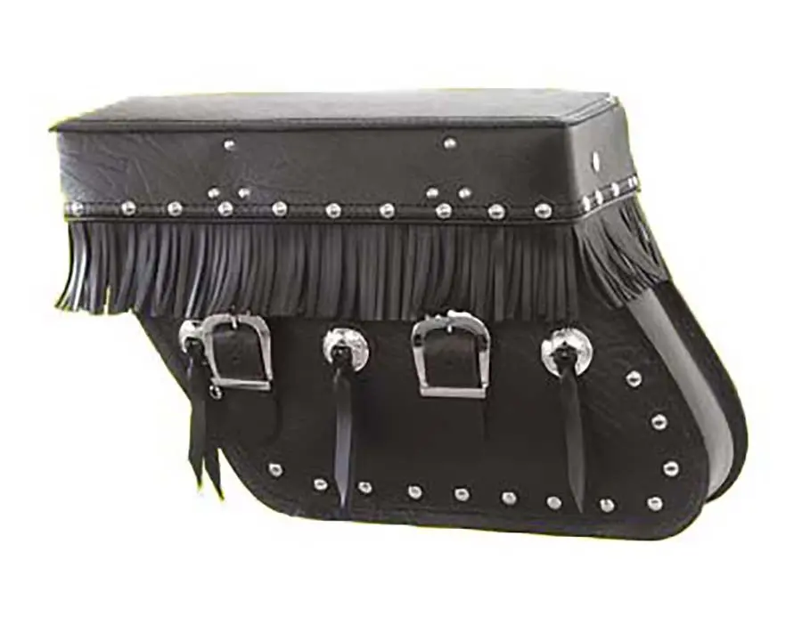 Glide Leather Saddlebags - V-Twin Mfg. 1