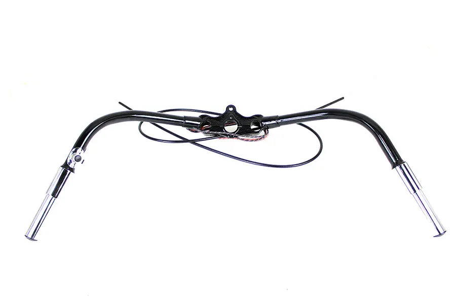 Spring Fork Handlebar Assembly Black - V-Twin Mfg. 1