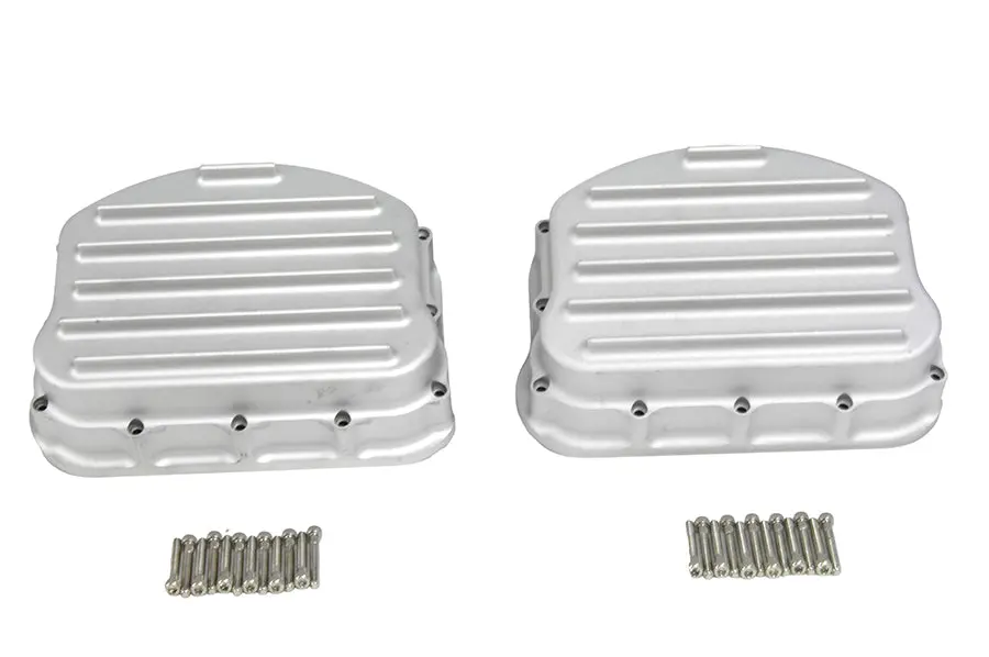 Full Finned Panhead Rocker Box Cover Set - V-Twin Mfg. 1
