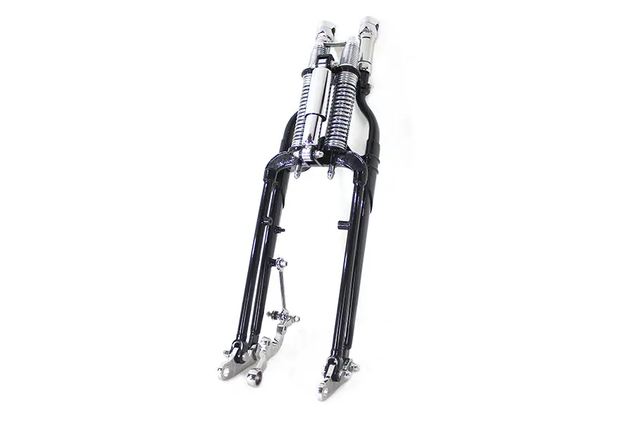 Fxsts Inline Spring Fork Assembly Black - V-Twin Mfg. 1
