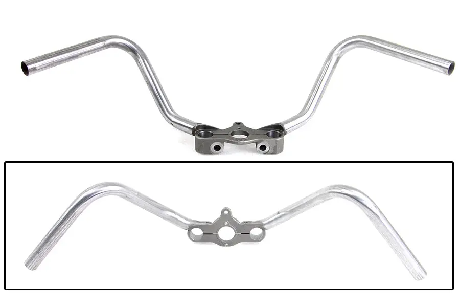 Wr Hillclimber Spring Fork Inline Handlebar Raw - V-Twin Mfg. 1