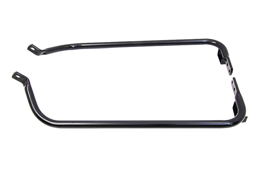 Lower Saddlebag Guard Set Black - V-Twin Mfg. 1