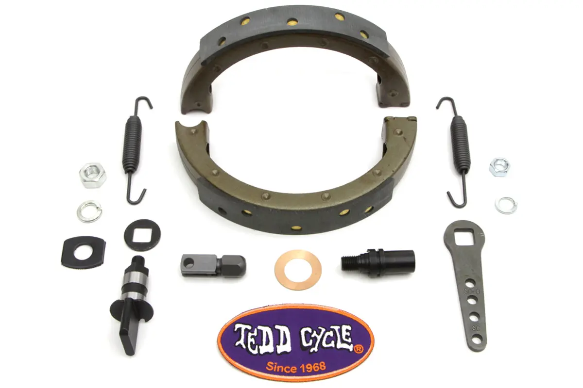 Spring Fork Front Brake Shoe Kit - V-Twin Mfg. 1
