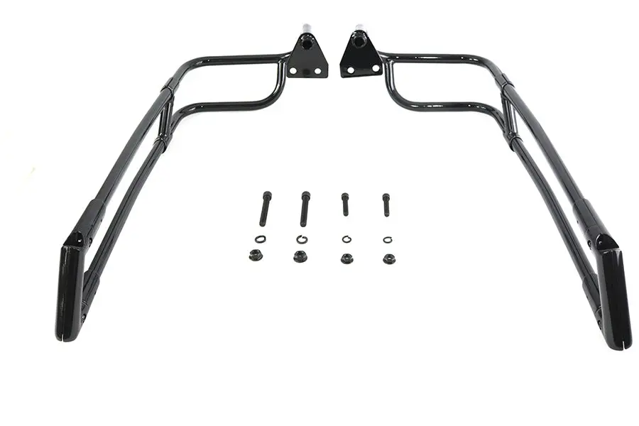 Black Saddlebag Rail Set - V-Twin Mfg. 1