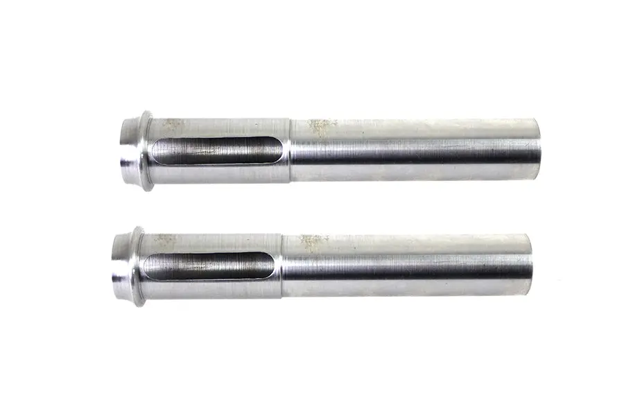 Handlebar Spiral End Set Raw - V-Twin Mfg. 1