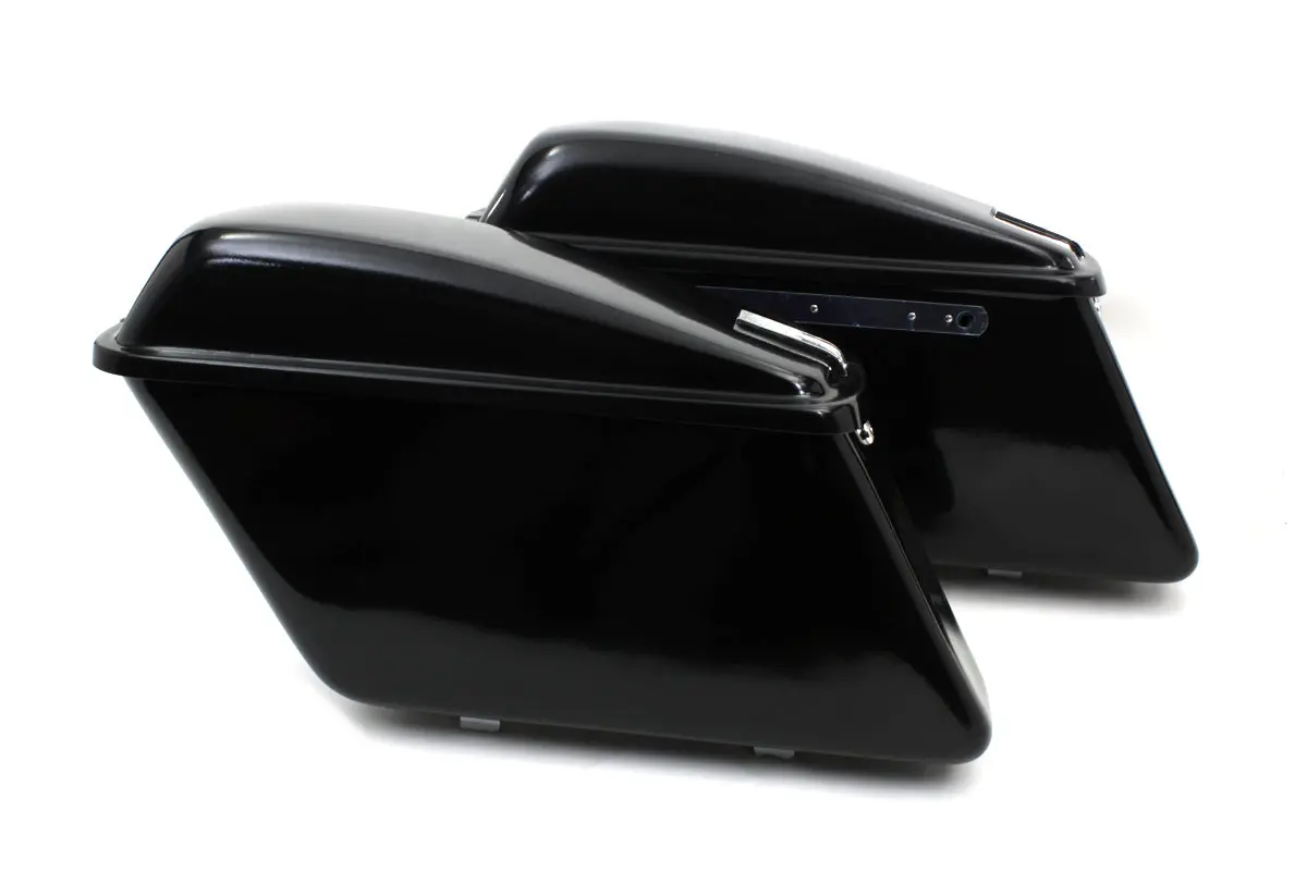 Replica Saddlebag Set Black - V-Twin Mfg. 1