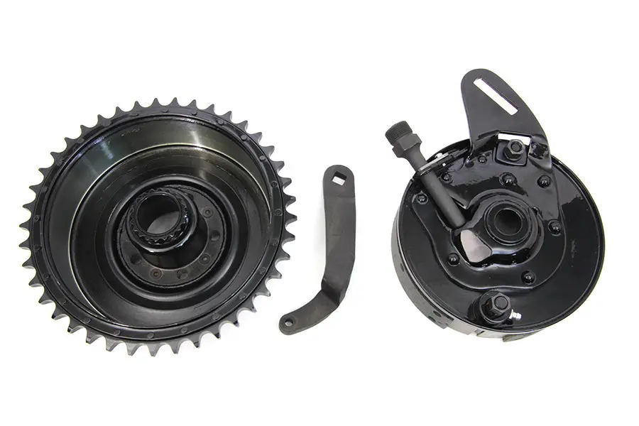45 Inch Rear Brake Drum And Backing Plate Assembly - V-Twin Mfg. 1