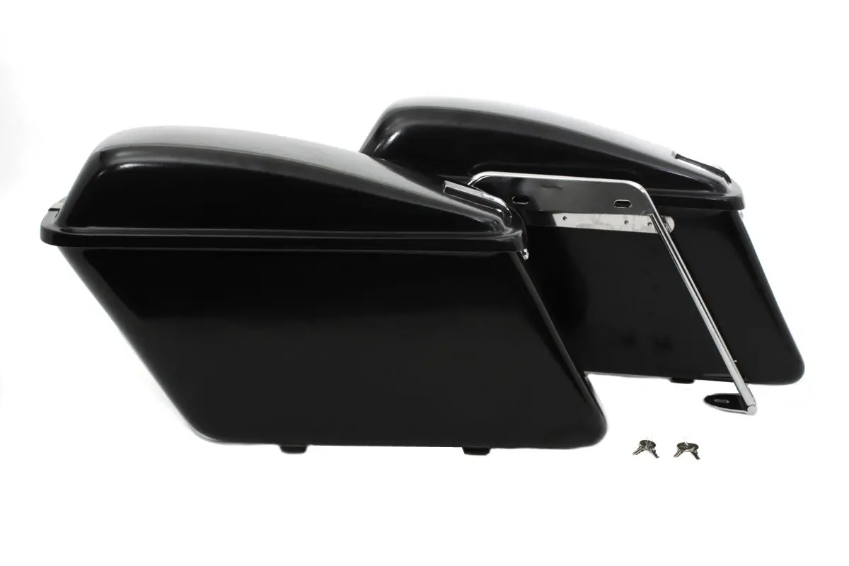 Replica Saddlebag Set Black - V-Twin Mfg. 1