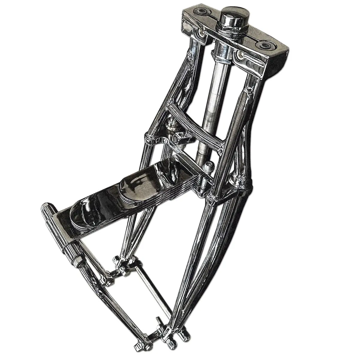 Leaf Spring Fork Assembly Chrome - V-Twin Mfg. 1