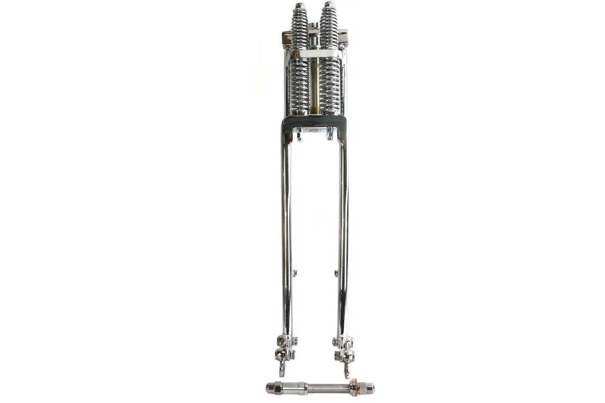D+D Narrow Spring Fork Assembly Chrome 21 Inch - V-Twin Mfg. 1