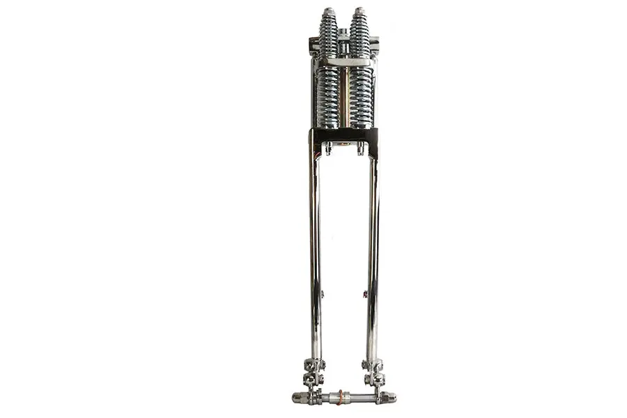 D+D Narrow Spring Fork Assembly Chrome 23 Inch - V-Twin Mfg. 1
