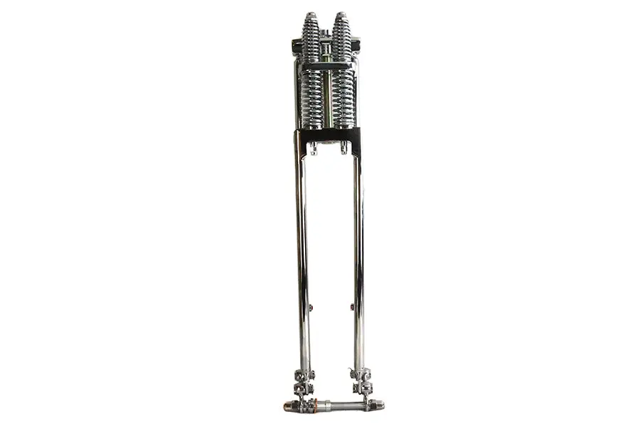 D+D Narrow Spring Fork Assembly Chrome 25 Inch - V-Twin Mfg. 1