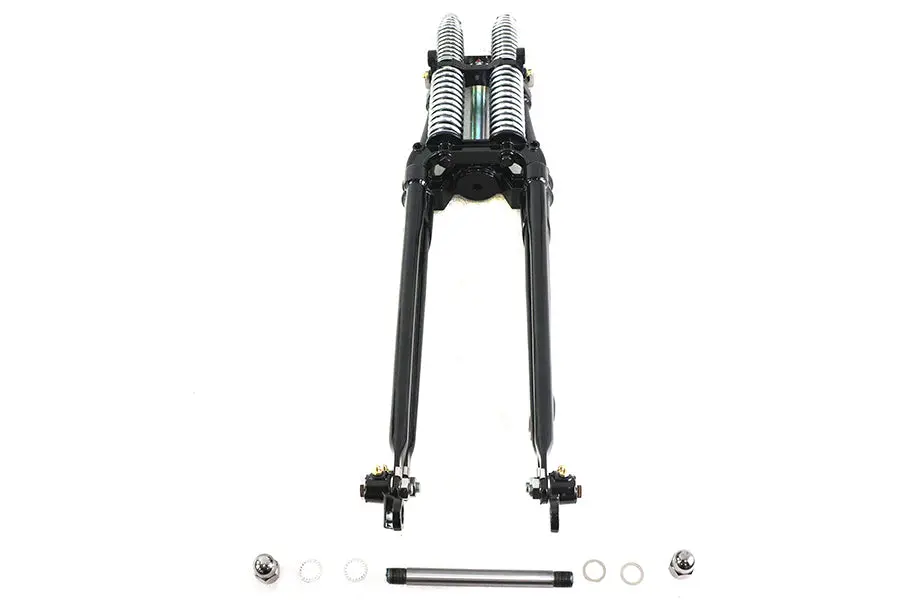 20 Inch Tedd Narrow Spring Fork Assembly Black - V-Twin Mfg. 1