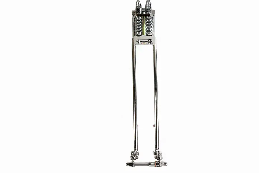 D+D Narrow Spring Fork Assembly Chrome 31 Inch - V-Twin Mfg. 1