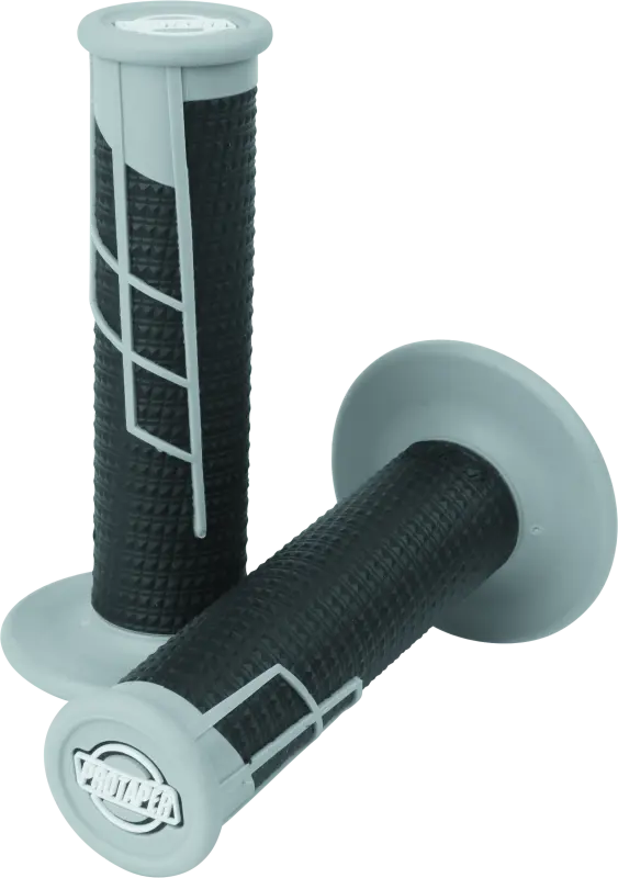 Protaper Clamp-On 1/2 Waffle Grip - Gray/Black 1