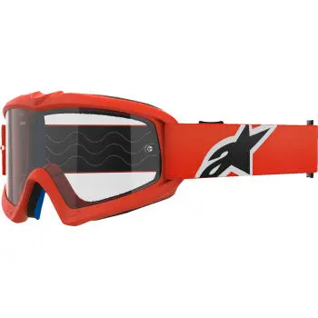Alpinestars Goggles Youth Vision Goggle - Corp - Orange - Clear Lens 5140125-430 1