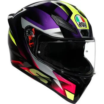 In Stock Agv K1 S Helmet - Fastlap - Black/Purple/Pink - Xs 2118394003-065-Xs 1