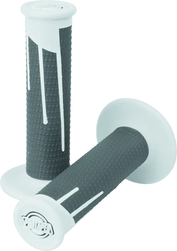 Protaper Full Diamond Clamp-On Grips - White/Dark Gray 1