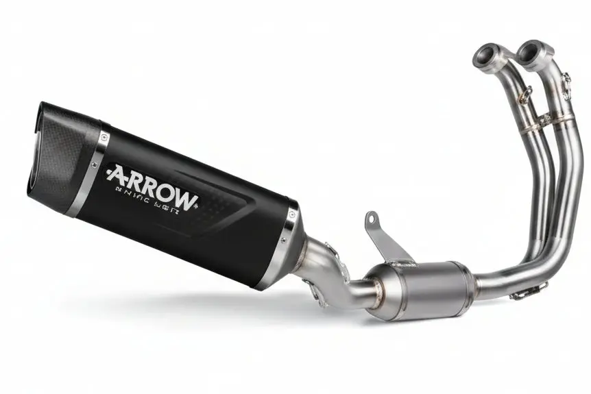 Arrow Aprilia Rs660 E5+ 2025 Full System With Indy-Race Evo Aluminium Dark Exhaust 77008Akn 1