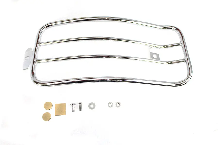 7 Inch Solo Luggage Rack Chrome - V-Twin Mfg. 1