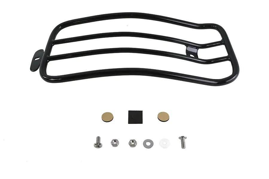 7 Inch Solo Luggage Rack Black - V-Twin Mfg. 1