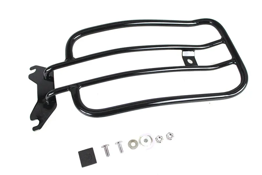 7 Inch Solo Luggage Rack Black - V-Twin Mfg. 1