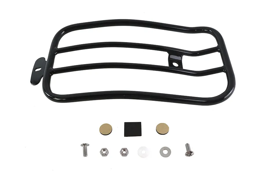 7 Inch Solo Luggage Rack Black - V-Twin Mfg. 1