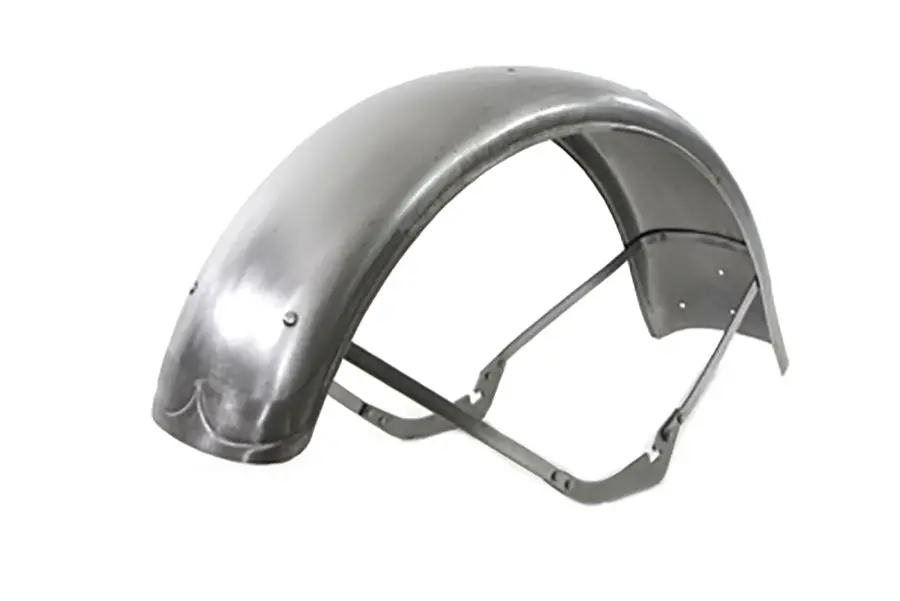 Big Twin Spring Fork Front Fender Raw - V-Twin Mfg. 1