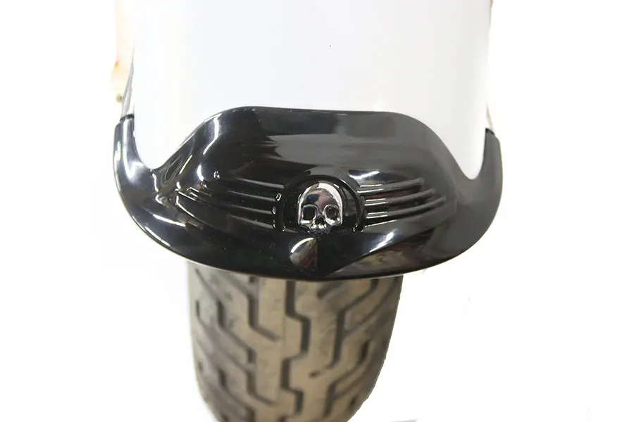 Skull Front Fender Tip Black - V-Twin Mfg. 1