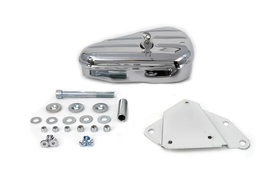 Right Side Tool Box And Mount Kit Chrome - V-Twin Mfg. 1