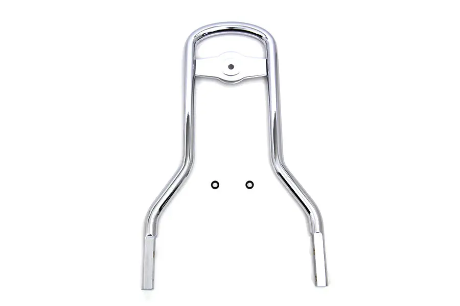 14-1/2 Inch Mini Medallion Style Sissy Bar Upright Chrome - V-Twin Mfg. 1