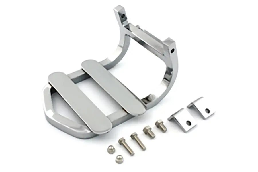 Sissy Bar Luggage Rack Chrome - V-Twin Mfg. 1