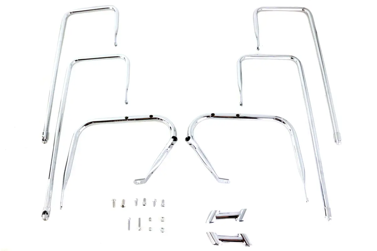 Saddlebag Guard Kit Chrome - V-Twin Mfg. 1