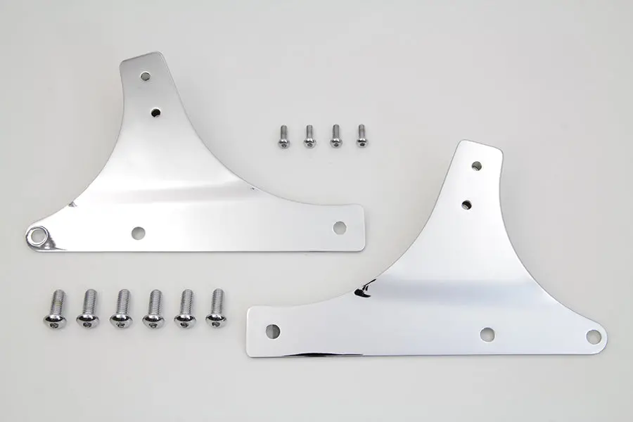 Sissy Bar Side Plate Set Chrome - V-Twin Mfg. 1