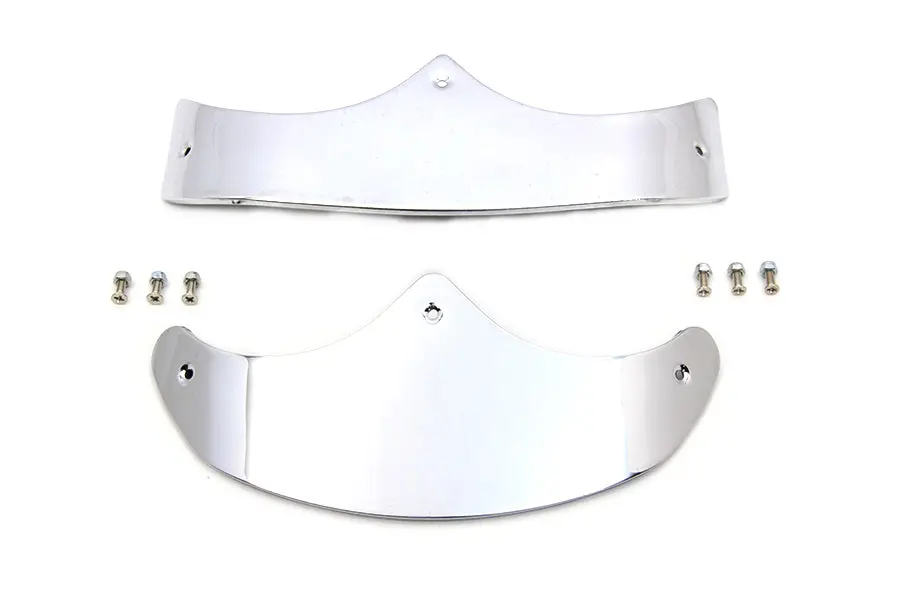 Smooth Fender Tip Set Chrome - V-Twin Mfg. 1