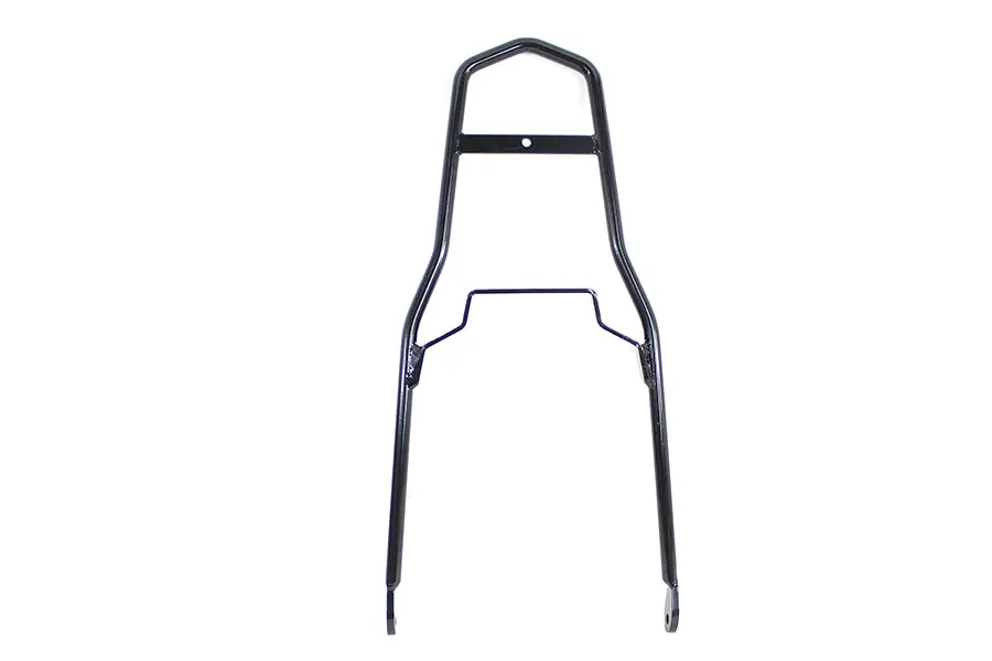 24 Inch Round Sissy Bar Flat Fender Style Black - V-Twin Mfg. 1