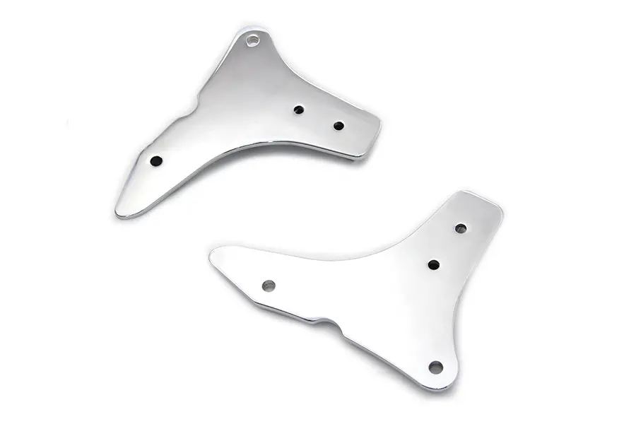 Sissy Bar Side Plate Set Chrome - V-Twin Mfg. 1