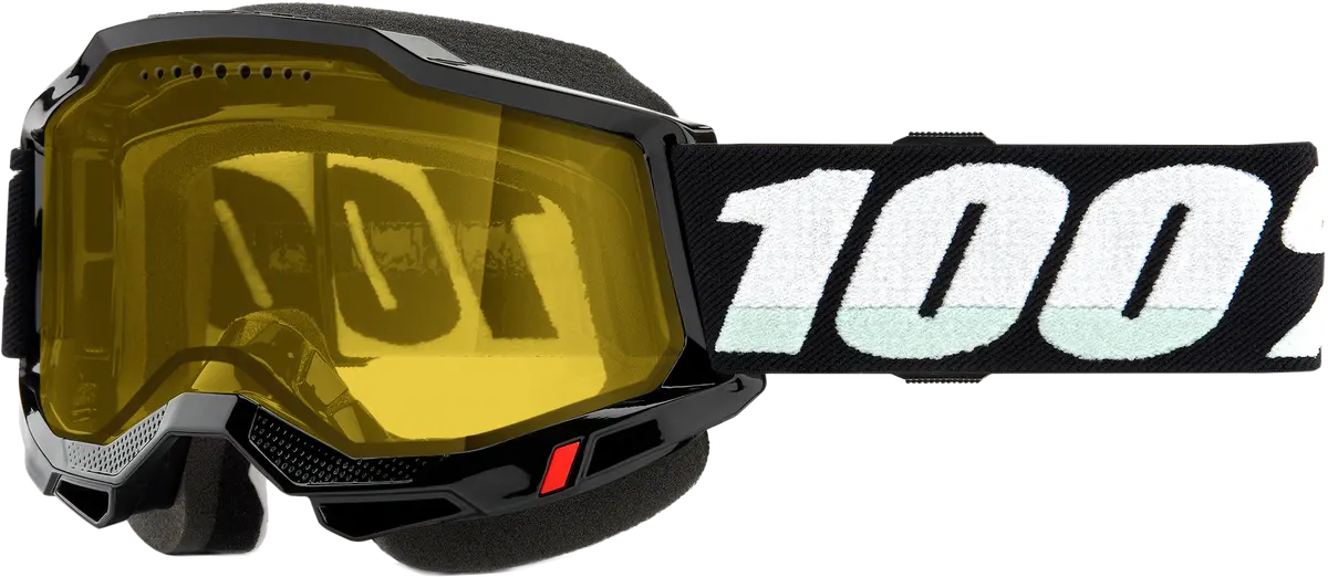 Accuri 2 Snowmobile Goggle Black W/ Yellow Lens 1