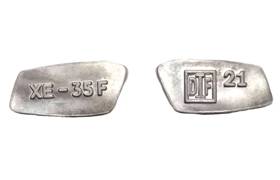 1948-1957 Neck Hallmark Number Plate Set - V-Twin Mfg. 1