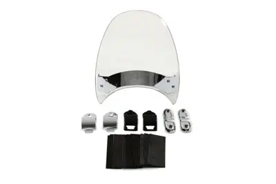 Flyscreen Windshield With Light Grey Tint - V-Twin Mfg. 1
