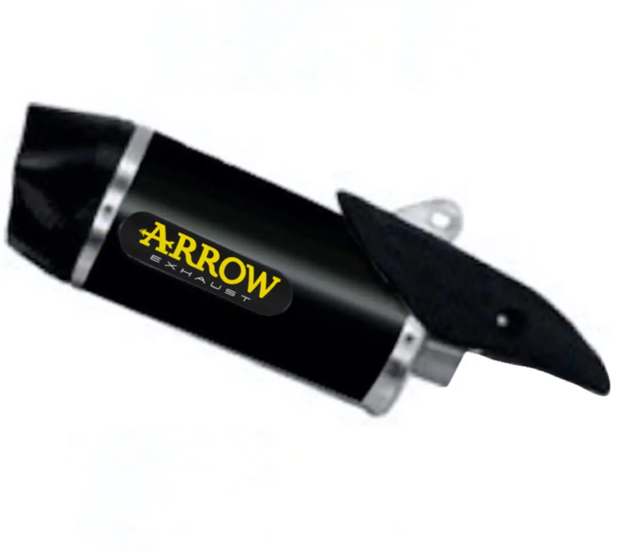 71829Akn Arrow Yamaha Yzf R1 15-25  Homologated Aluminium Dark Indy Race Silencer With Carbon End Cap For Original Collectors 1