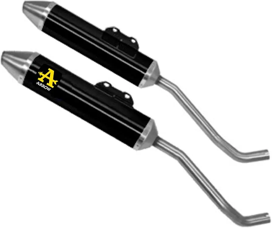 Arrow Yamaha Xt 660 X/ Xt 660R 04-16 L & R Aluminium Dark Homologated Exhausts For Stock Collectors 72603Aon 1