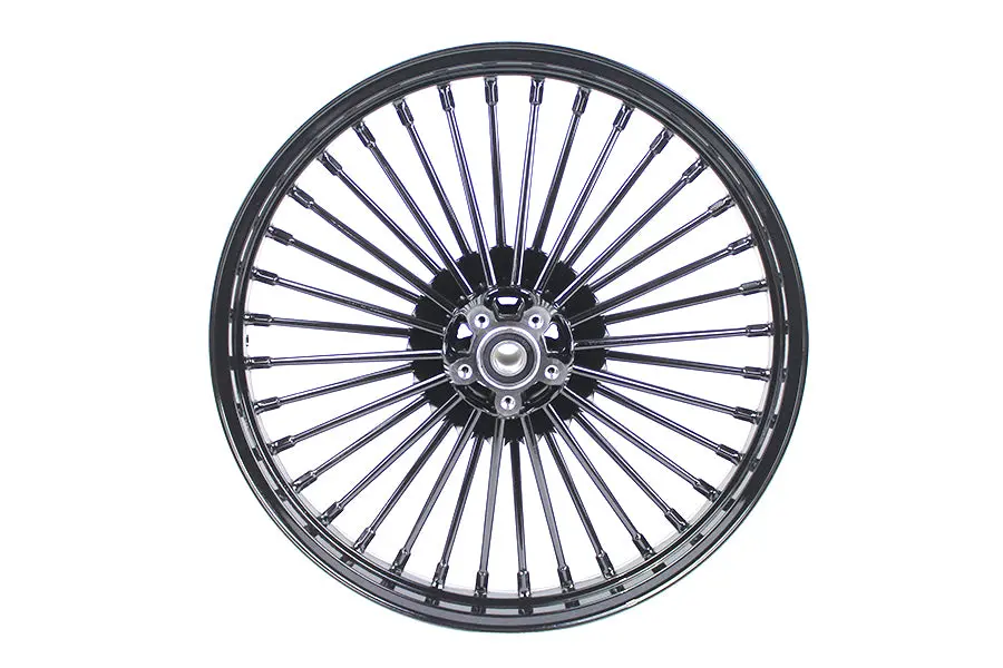 21 Inch X 2.15 Inch Front Spoke Wheel Black - V-Twin Mfg. 1