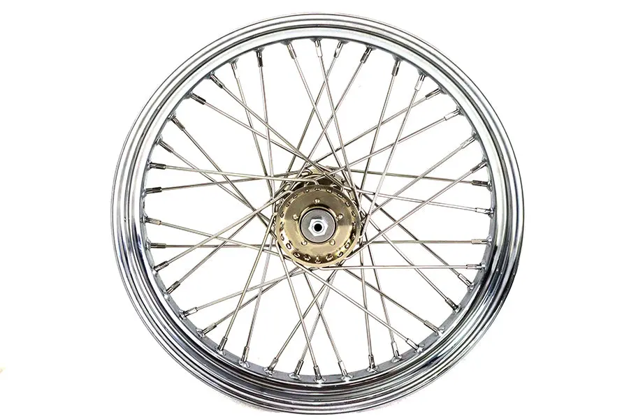 Wr 19 Inch X 3.00 Front Spool Wheel With Chrome Rim - V-Twin Mfg. 1