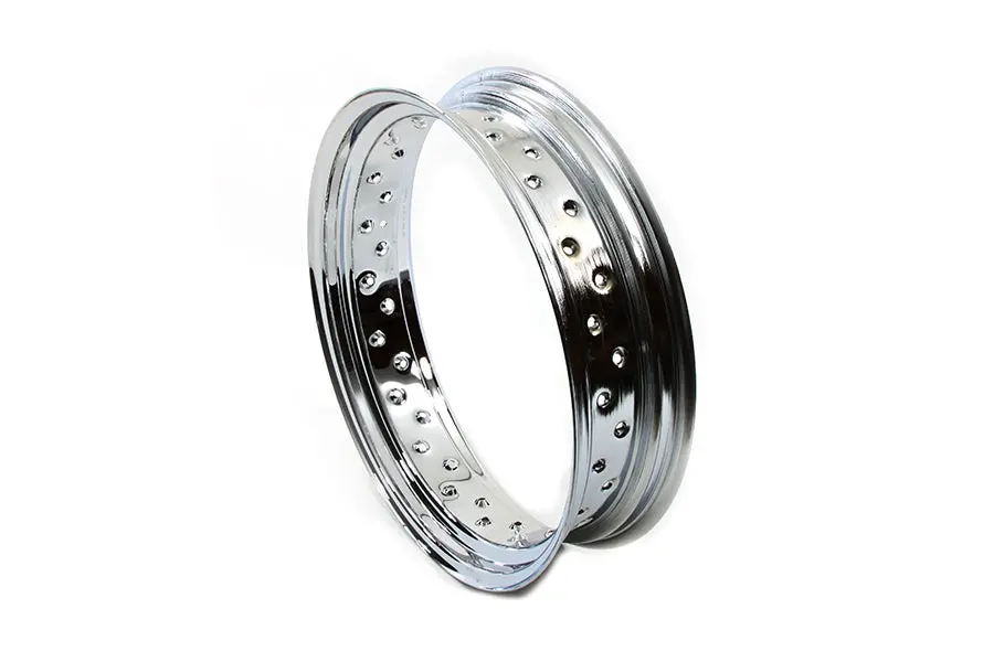 18 Inch X 4.25 Inch Drop Center Chrome Wheel Rim - V-Twin Mfg. 1