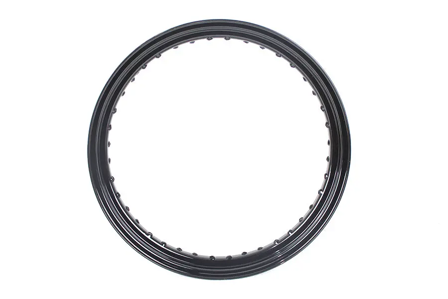 19 Inch X 2.5 Inch Drop Center Black Wheel Rim - V-Twin Mfg. 1