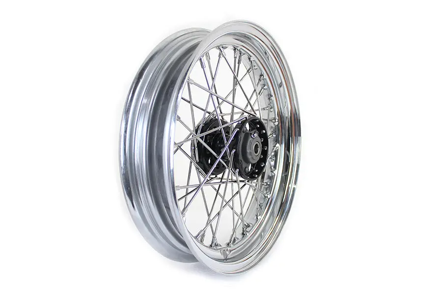 16 Inch X 3.00 Inch Kh Type Star Hub Wheel Black - V-Twin Mfg. 1