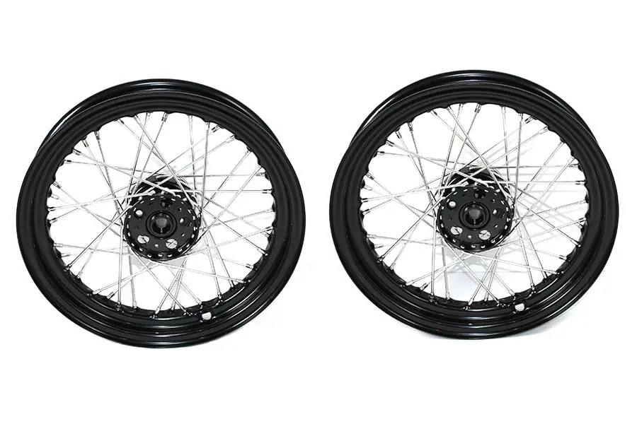 16 Inch X 3.00 Inch Servi-Car Rear Wheel Set - V-Twin Mfg. 1