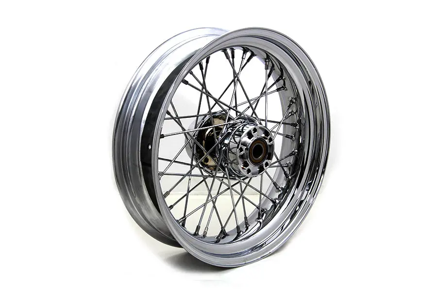 17 Inch X 4.50 Inch Rear Wheel Chrome - V-Twin Mfg. 1